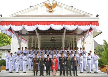 Paskibraka Aceh Dikukuhkan, Siap Bertugas pada Upacara HUT RI di Blang Padang