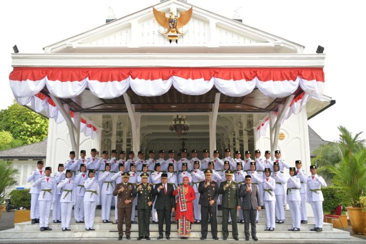 Paskibraka Aceh Dikukuhkan, Siap Bertugas pada Upacara HUT RI di Blang Padang