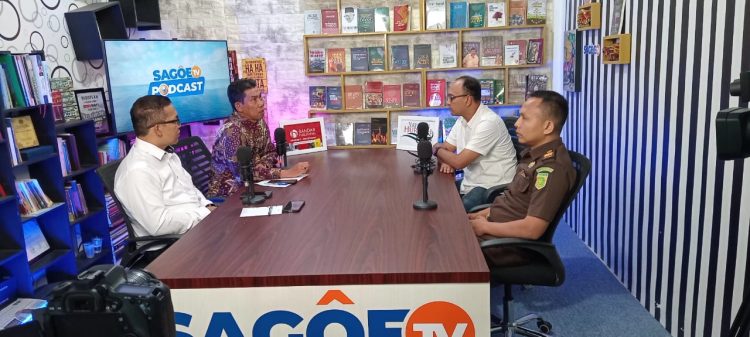Narasumber "Jaksa Menyapa" di SagoeTV. Senin, 19 Agustus 2024. Foto: Dok Sagoetv