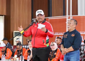 Pj Gubernur Safrizal Buka Cabang Olahraga Tarung Derajat di PON XXI Aceh-Sumut