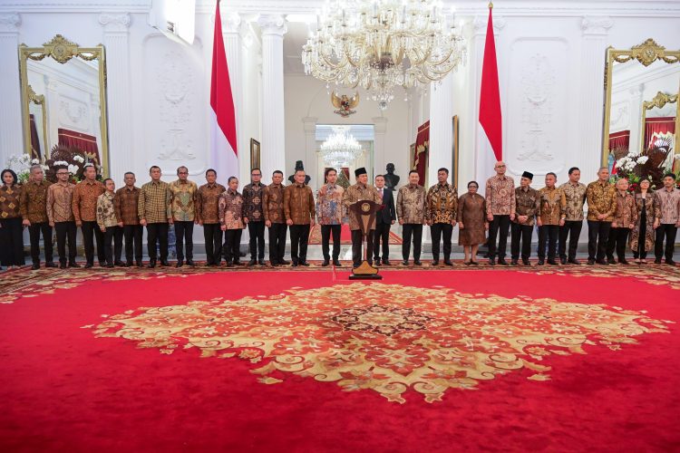 Daftar Menteri dan Wamen Presiden RI Prabowo Subianto