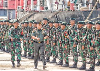 Selesai Bertugas di Perbatasan Indonesia-Papua Nugini, 450 Prajurit TNI Kembali ke Aceh