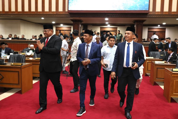 Paripurna Penetapan Pimpinan DPRA Periode 2024-2029