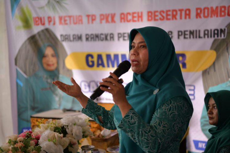 Pj Ketua TP PKK Aceh Dorong Kreativitas Ibu-ibu Gampong Mane