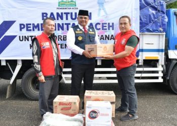 Pj Gubernur Aceh Kirim Bantuan untuk Korban Kebakaran di Simeulue