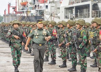 450 Prajurit TNI Raider dari Aceh Diberangkatkan ke Papua