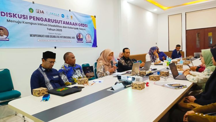 UIN Ar-Raniry Dorong Pengarusutamaan GEDSI Menuju Kampus Ramah Disabilitas
