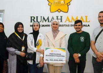 USK Aceh Beri Bantuan Beasiswa untuk Mahasiswa Palestina