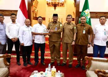 SPS Aceh Audiensi dengan Pj Gubernur Terkait HUT dan Rakernas