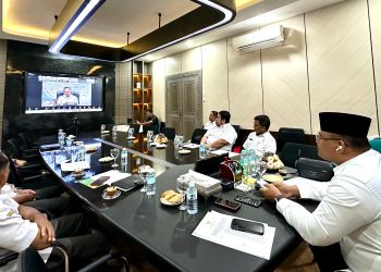 Pj Gubernur Safrizal Rapat Daring Penataan Tenaga Non-ASN