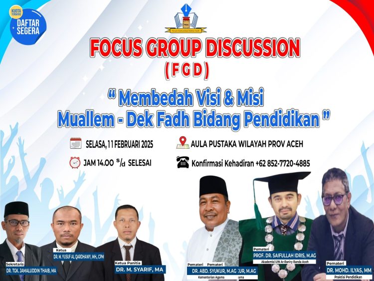 FKDA Gelar FGD Perdana Bahas Pendidikan Aceh di Era Baru