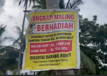 Sayembara Tangkap Maling di Aceh Utara
