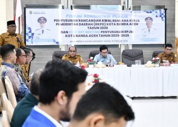 Forum konsultasi publik penyusunan rancangan awal RKPD Banda Aceh 2026 dan kick off meeting penyusunan RPJM 2025-2029.