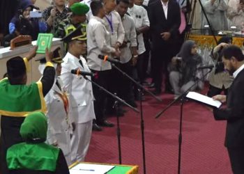 Illiza-Afdhal Resmi Dilantik sebagai Wali Kota dan Wakil Wali Kota Banda Aceh