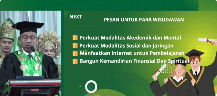 Pesan Rektor Almuslim untuk Para Wisudawan