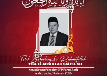 Selamat Jalan, Tgk H Abdullah Saleh