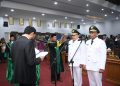 Muzakir Manaf Lantik Teuku Raja Keumangan sebagai Bupati Nagan Raya