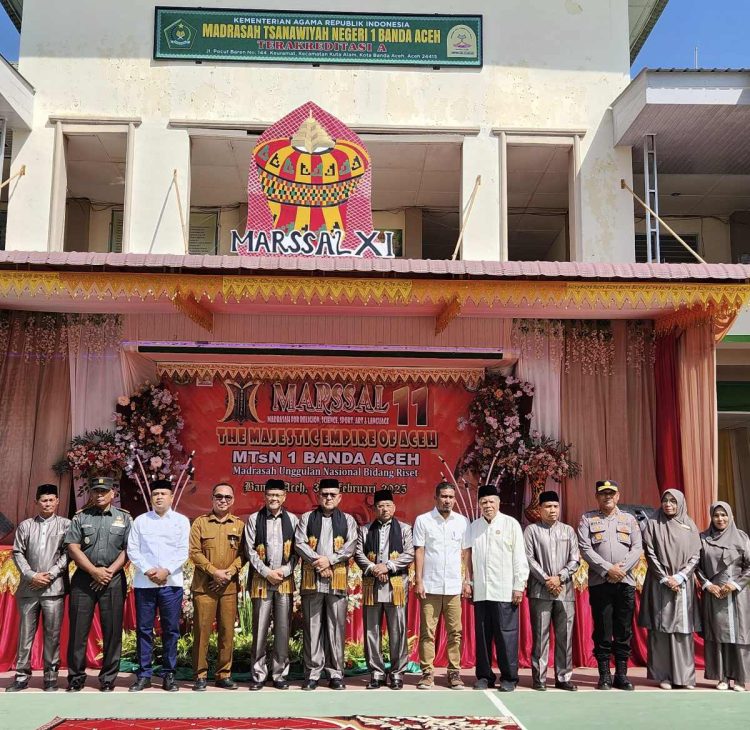 Kakanwil Kemenag Aceh Resmikan Marssal XI MTsN 1 Banda Aceh