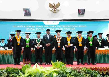 USK Kukuhkan 5 Profesor Baru, Pj Gubernur Aceh Tekankan Pentingnya Peran Akademisi