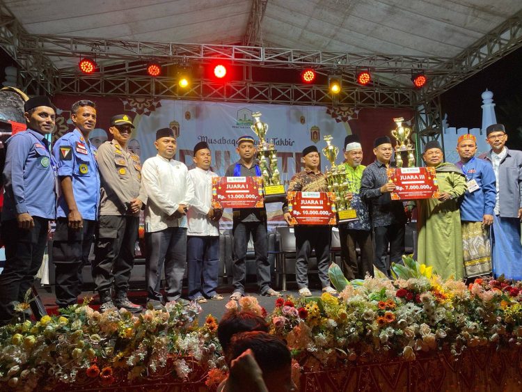 Gampong Lam Geu Eu Raih Juara Pawai Takbir Idul Fitri 1446 H Aceh Tahun 2025