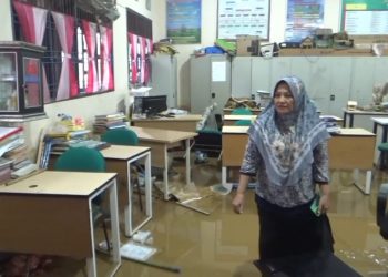 Banjir Rendam Sekolah di Nagan Raya, Kegiatan Belajar Diliburkan Sementara