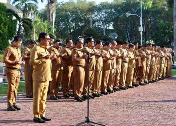 Apel Pagi Perdana di Bulan Ramadhan, Ini Pesan Gubernur untuk Pegawai Pemerintah Aceh