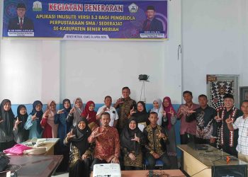 25 Pengelola Perpustakaan SMA di Bener Meriah Dilatih Aplikasi Inlislite