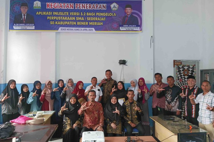 25 Pengelola Perpustakaan SMA di Bener Meriah Dilatih Aplikasi Inlislite