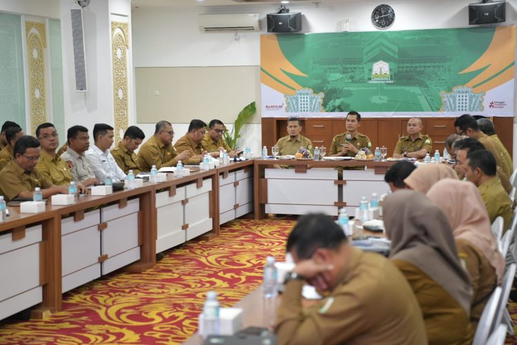 Pemerintah Aceh Rapat Persiapan MCSP 2025, Plt Sekda Untuk Perkuat 4 Aspek