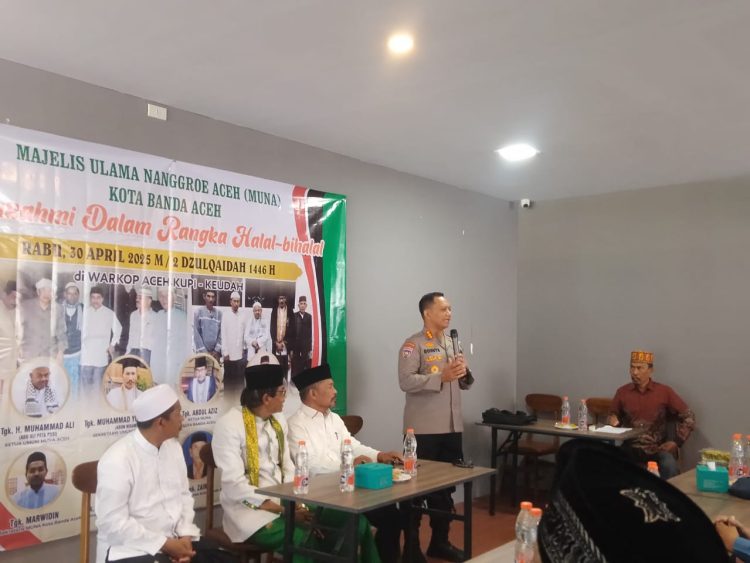 Kapolda Aceh Buka Diskusi dan Halal Bihalal MUNA Kota Banda Aceh