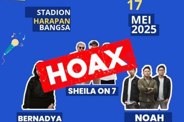 Waspada Penipuan Konser Sheila on 7, Bernadya, dan Noah di Banda Aceh