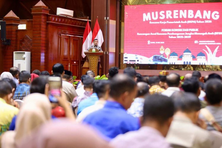 Musrenbang RKPA 2026 dan RPJMA 2025-2029, Wagub Aceh Paparkan Pembentukan 6 Task Force