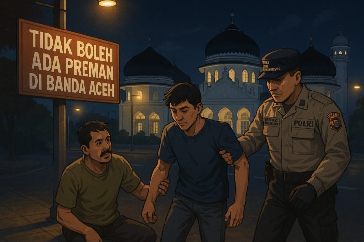 Polresta Banda Aceh Amankan Dua Juru Parkir Liar dan Remaja Bawa Tuak