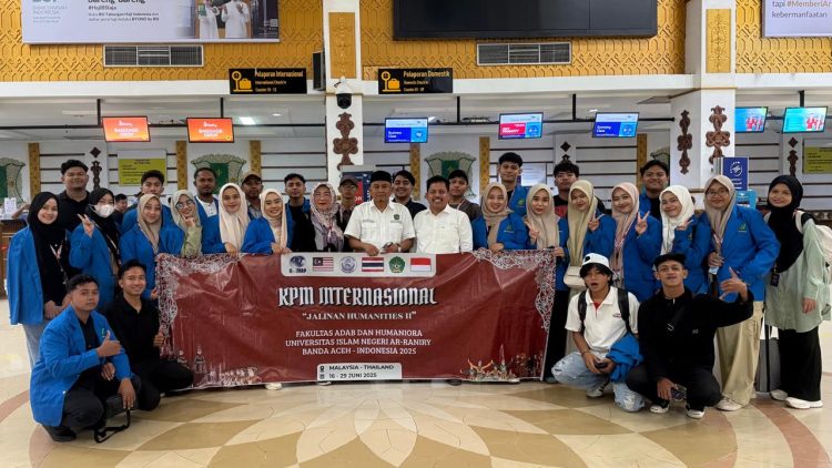 28 Mahasiswa Fakultas Adab dan Humaniora UIN Ar-Raniry KPM Internasional di Malaysia dan Thailand