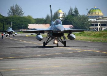 4 Pesawat Tempur F-16 TNI AU Dikerahkan ke Lanud Sultan Iskandar Muda Aceh