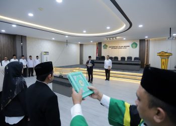 Rektor UIN Ar-Raniry Lantik Sejumlah Pejabat Struktural, Termasuk 4 Kaprodi Baru