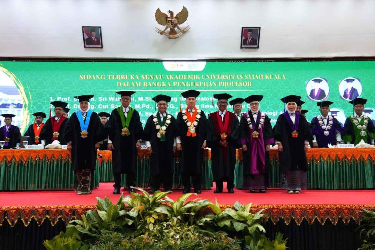 Universitas Syiah Kuala Kukuhkan 4 Guru Besar, Prof Sri Wahyuni hingga Prof Cut Soraya