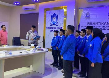 BEM Universitas Islam Aceh Resmi Dilantik, Rektor Harap Jadi Motor Penggerak Aspirasi Mahasiswa