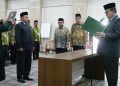 Kakanwil Kemenag Aceh Lantik Munawar sebagai Kakankemenag Kota Subulussalam