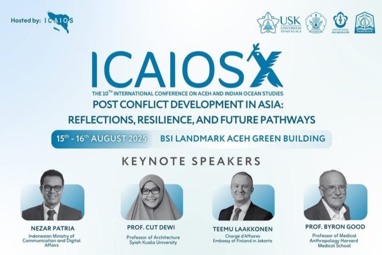 Konferensi Internasional ICAIOS-X Digelar Bertepatan dengan 20 Tahun Perdamaian Aceh