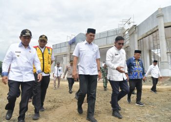 Pembangunan Gedung Utama MTQ Aceh di Pidie Jaya Hampir Selesai, Sekda Progresnya Capai 91 Persen