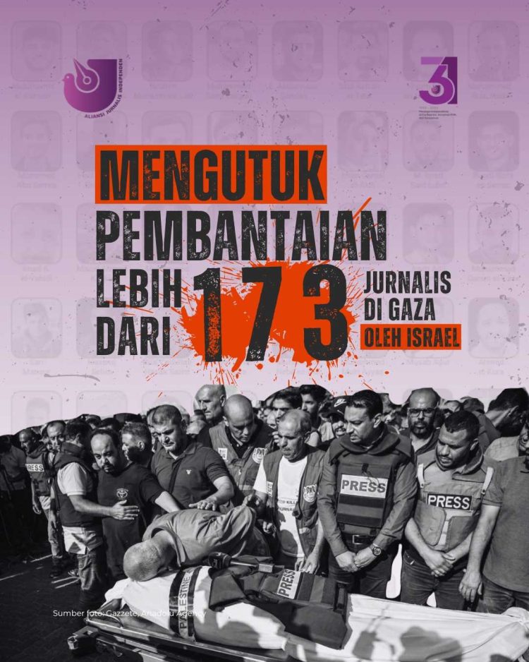 AJI Indonesia Kutuk Pembantaian Jurnalis di Gaza oleh Israel, Desak PBB Bertindak