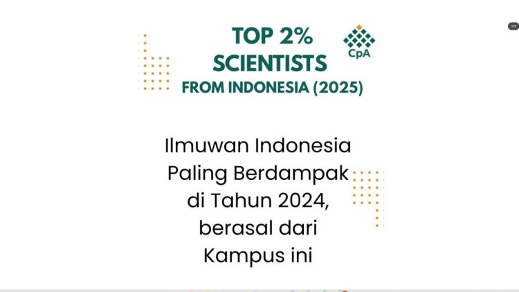 Lima Ilmuwan PTKIN Masuk Top 2% Scientist Stanford–Elsevier 2025, Dua dari UIN Ar-Raniry