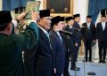 Prabowo Lantik Djamari Chaniago Jadi Menko Polkam dan Erick Thohir Jadi Menpora