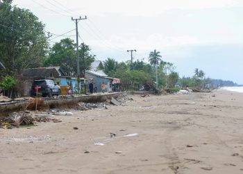 Abrasi Lhok Puuk Kian Mengkhawatirkan, 38 Rumah Hilang Gubernur Aceh Perintahkan Penanganan Cepat