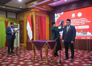 Jamaluddin Kembali Pimpin BRA, Mualem Ingatkan Tugas Menjaga Perdamaian Aceh