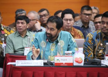 Mualem di Rakor Satgas Dari Tanggap Darurat ke Pemulihan Aceh