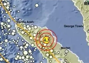 Gempa M4,3 Guncang Aceh Saat Sahur 4 Ramadhan 1447 H, Berpusat di Timur Laut Gayo Lues