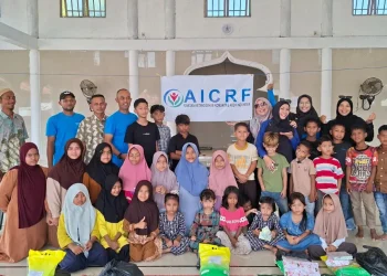 AICRF Salurkan Paket Ibadah dan Sembako untuk Anak Penyintas Bencana Aceh Jelang Idulfitri
