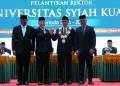 Prof Mirza Tabrani Resmi Dilantik Jadi Rektor Universitas Syiah Kuala